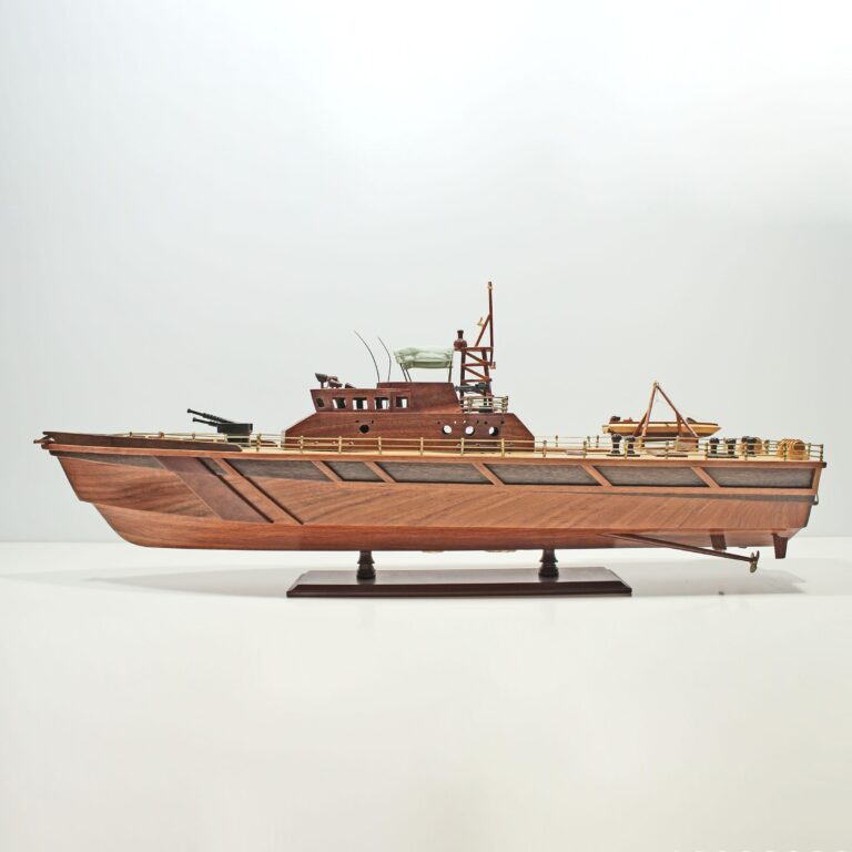 Handcrafted sailing ship model of ther Patrol