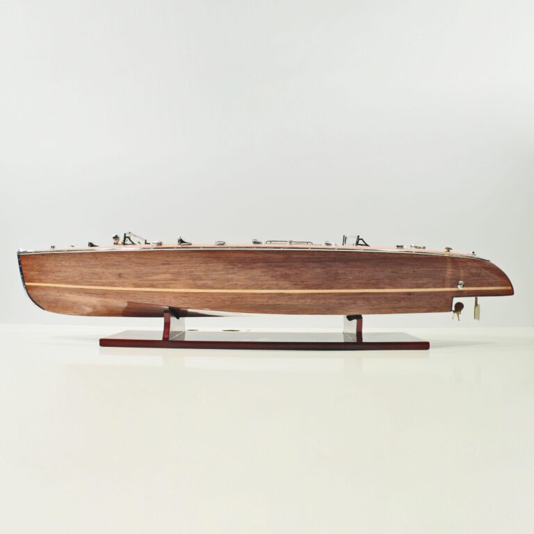 Handmade speed boat model of the Thyphoon